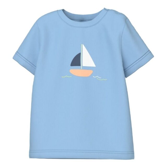 name it T-Shirt Boote blau