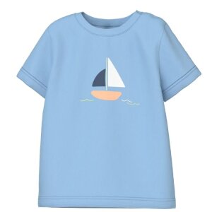 name it T-Shirt Boote blau 68