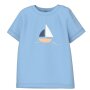 name it T-Shirt Boote blau 68