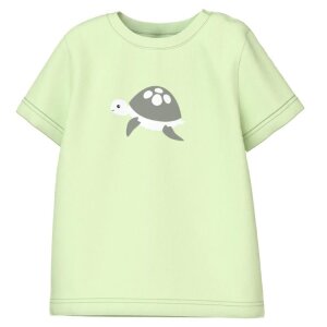 name it T-Shirt Schildkröte grün