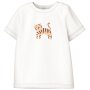 name it T-Shirt Tiger weiß 80