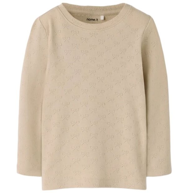 name it Shirt Schleifen beige