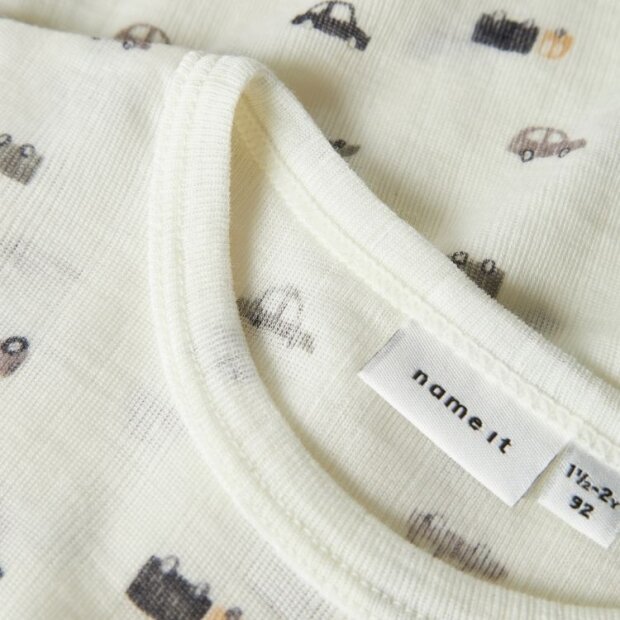 name it Shirt Wolle Fahrzeuge