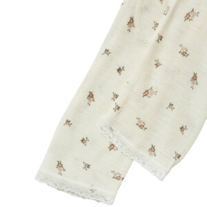 name it Hose Wolle Blumen natur