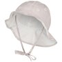 Sterntaler Gänseblümchen-Sonnenhut mit Bio-Futter und Nackenschutz - steingrau