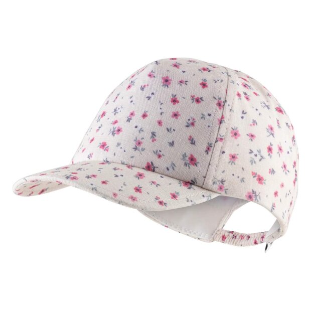 Sterntaler Basecap Blumen aus Baumwolle - zartrosa