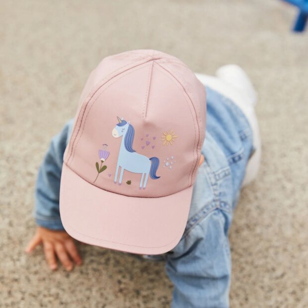 Sterntaler Basecap Einhorn aus Baumwolle - mattrosa