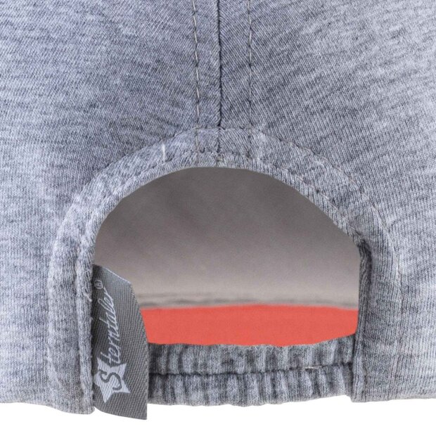 Sterntaler Basecap Herz aus Baumwolle - silber melange