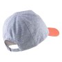 Sterntaler Basecap Herz aus Baumwolle - silber melange