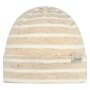 Sterntaler Melange-Beanie mit Ringeln und Punkten UV50+ - taupe