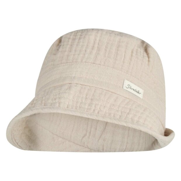 Sterntaler Baumwoll-Musselin (Bio) Fischerhut UV50+ - beige