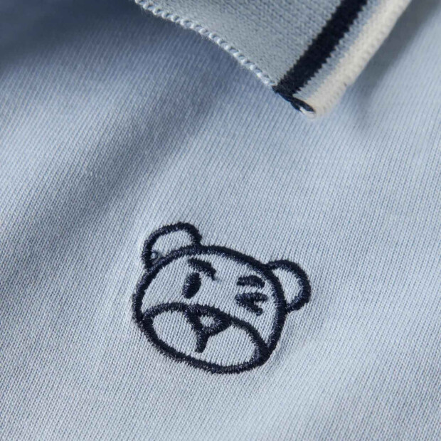 name it Polo Kurzarm Blue Fog