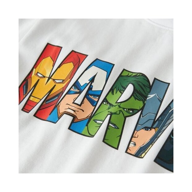 name it T-Shirt Marvel weiß