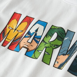 name it T-Shirt Marvel weiß