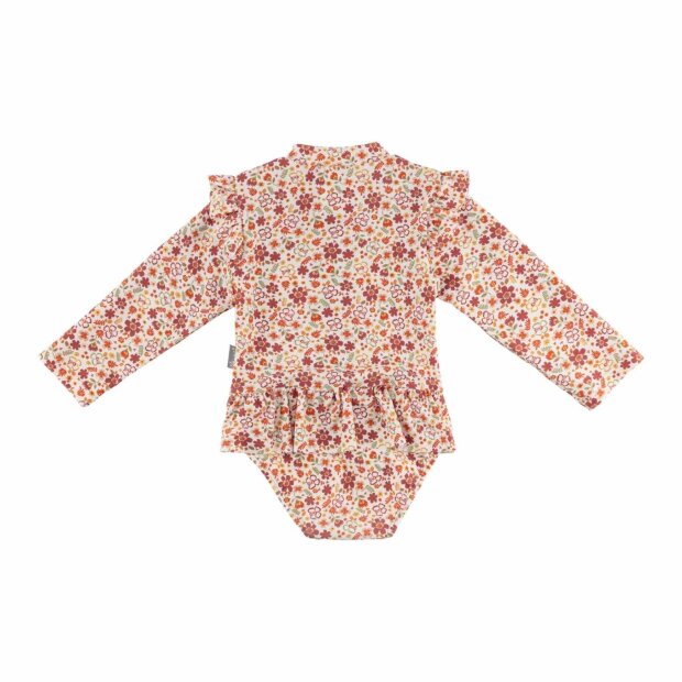Sterntaler Langarm-Badeanzug Blumen mit Volants & UV-Schutz 50+