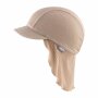 Sterntaler Bademütze Rippe mit Nackenschutz & UV-Schutz 50+ - beige