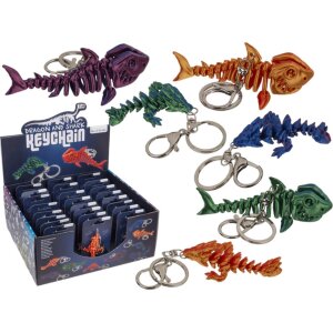 ootb Schlüsselanhänger Drache und Hai 3D-Motiv...