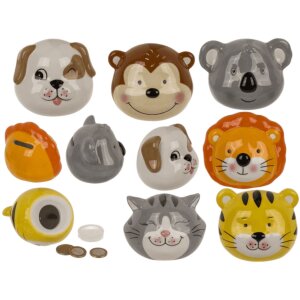 ootb Keramik Spardose - Tiere 10x8x7cm sortiert