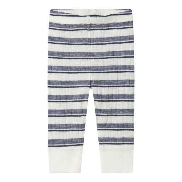name it Merinowolle Leggings - Ringel Gray Snow White