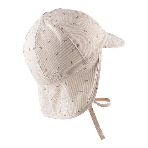 Sterntaler Schirmmütze mit Nackenschutz UV 30 - Anker beige
