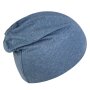 Sterntaler Mütze aus Bio-Melangejersey - tintenblau