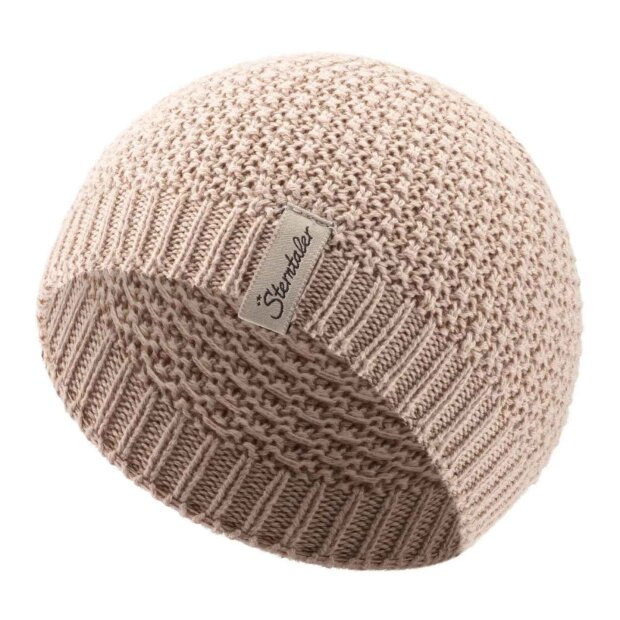 Sterntaler GOTS Strickmütze Waffelstruktur - beige