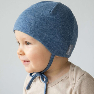 Sterntaler Beanie mit Ohrenklappen & Bindeband aus...