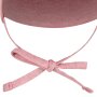 Sterntaler Beanie mit Ohrenklappen & Bindeband aus meliertem Bio-Jersey - samtrosa