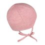 Sterntaler Beanie mit Ohrenklappen & Bindeband aus meliertem Bio-Jersey - samtrosa