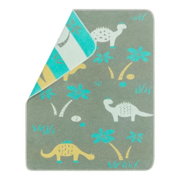 DF Babydecke - Dinos grün 70x90cm