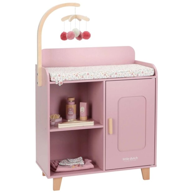 Little Dutch Puppenwickeltisch – Rosa - Essentials