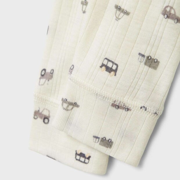 name it Merinowolle Leggings - Auto Snow White