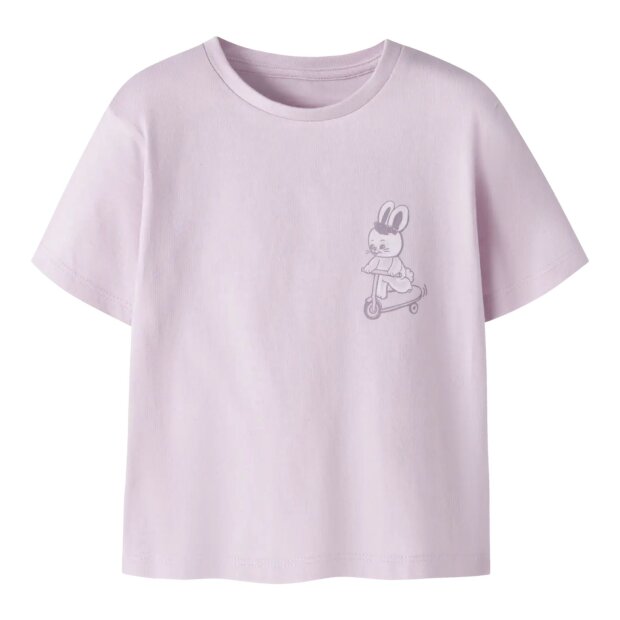 name it Bio- Baumwolle T-Shirt - Bunny Lavenderfog