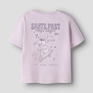 name it Bio- Baumwolle T-Shirt - Bunny Lavenderfog