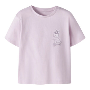name it Bio- Baumwolle T-Shirt - Bunny Lavenderfog