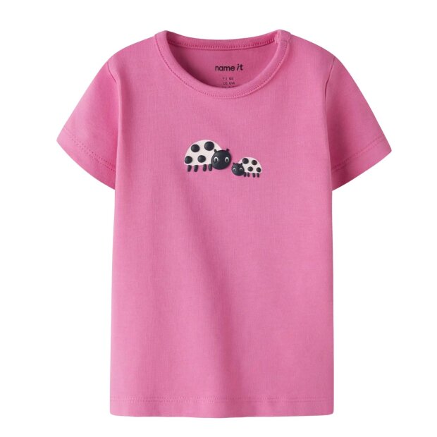 name it Bio Baumwolle Shirt - Marienkäfer Strawberry Moon