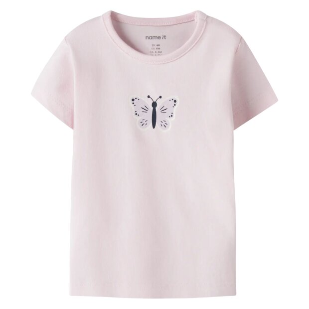 name it Bio Baumwolle Shirt - Schmetterling Cradle Pink