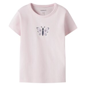 name it Bio Baumwolle Shirt - Schmetterling Cradle Pink