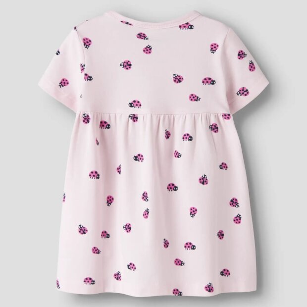 name it Bio Baumwolle Kleid - Marienkäfer Cradle Pink Ladybug