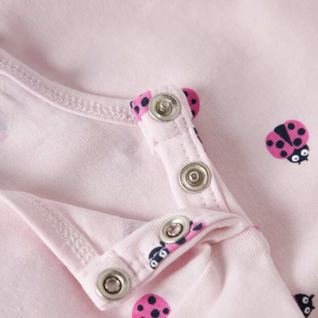 name it Bio Baumwolle Kleid - Marienkäfer Cradle Pink Ladybug