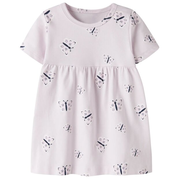name it Bio Baumwolle Kleid - Schmetterling Lavender Fog Butterfly