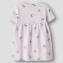 name it Bio Baumwolle Kleid - Schmetterling Lavender Fog Butterfly