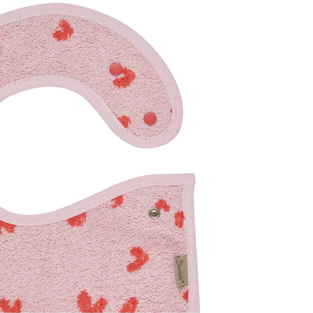 Sterntaler Lätzchen mit Druckknopf Bär Betty - rosa