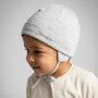Sterntaler Beanie aus Bio-Melangejersey - silber