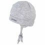 Sterntaler Beanie aus Bio-Melangejersey - silber