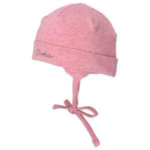 Sterntaler Beanie aus Bio-Melangejersey - samtrosa