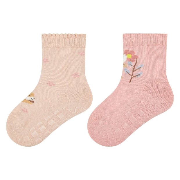 Sterntaler 2er Set ABS-Socken - Hase quarzrosa