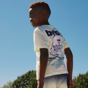 name it T-Shirt best grün - lime cream