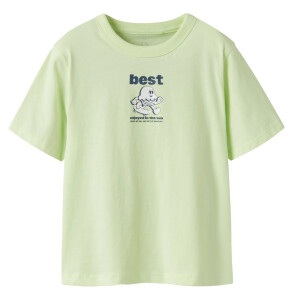 name it T-Shirt best grün - lime cream
