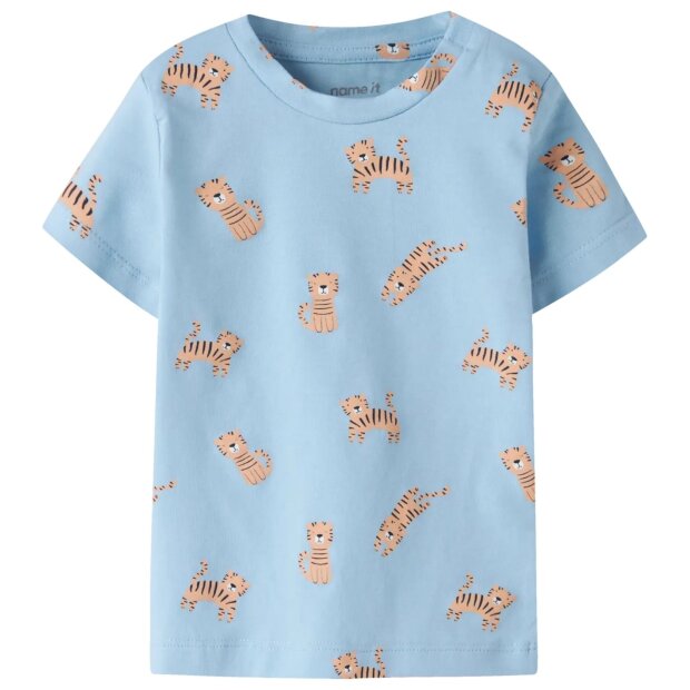 name it Bio Baumwolle Shirt - Tiger Airy Blue